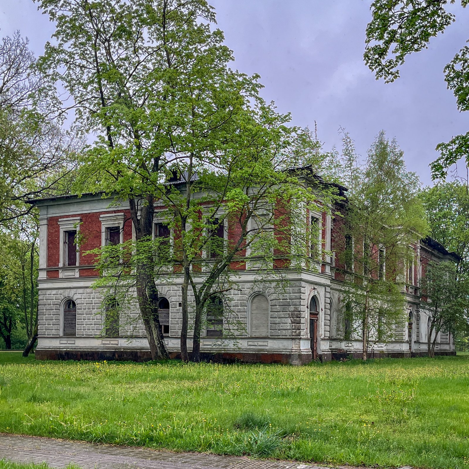 Apartment building in Liepaja deserted and abandoned